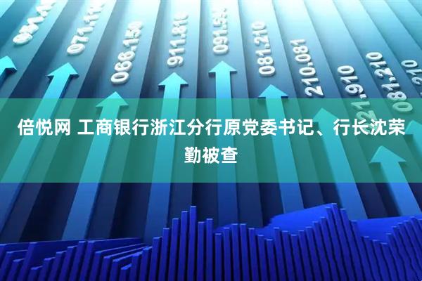 倍悦网 工商银行浙江分行原党委书记、行长沈荣勤被查