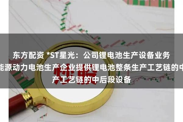 东方配资 *ST星光：公司锂电池生产设备业务主要为新能源动力电池生产企业提供锂电池整条生产工艺链的中后段设备