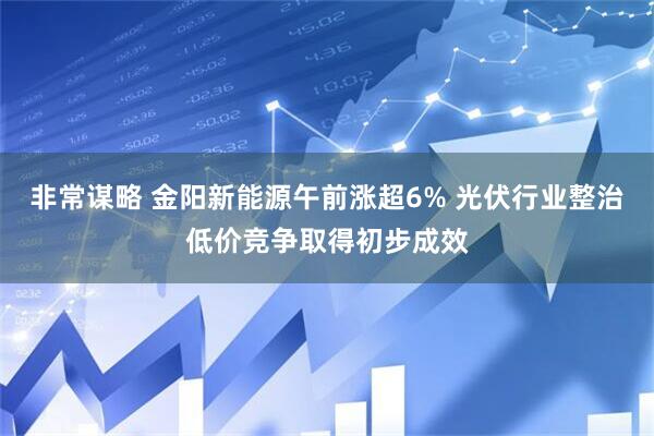 非常谋略 金阳新能源午前涨超6% 光伏行业整治低价竞争取得初步成效