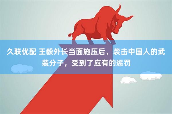 久联优配 王毅外长当面施压后，袭击中国人的武装分子，受到了应有的惩罚