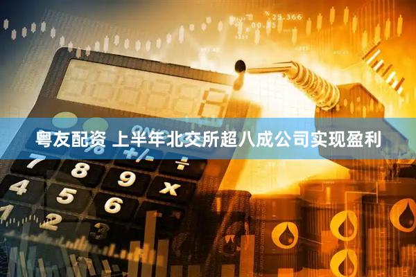 粤友配资 上半年北交所超八成公司实现盈利